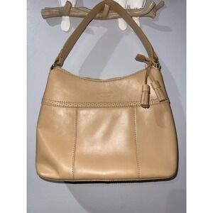 Kate Spade‎ New York Tan Leather Hobo Purse Tassel Y2K V